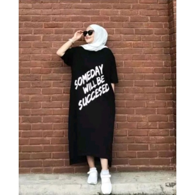 LONG TUNIC COMBAD TERBARU // TUNIK COMBAD WANITA // TUNIK MIDI KAOS IMPORT // JUMBO