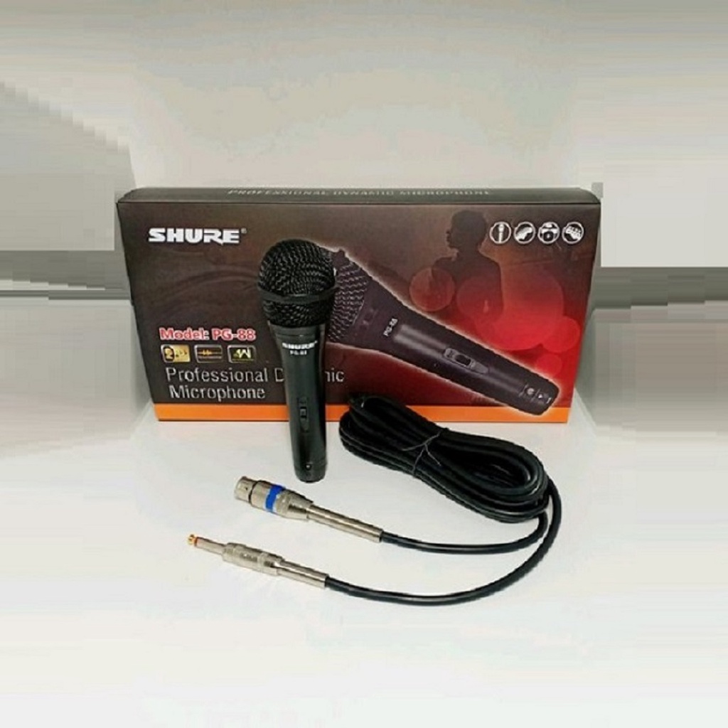 Mik Kabel SHURE PG 88 Mikrofon Kabel Karaoke Mic Cable