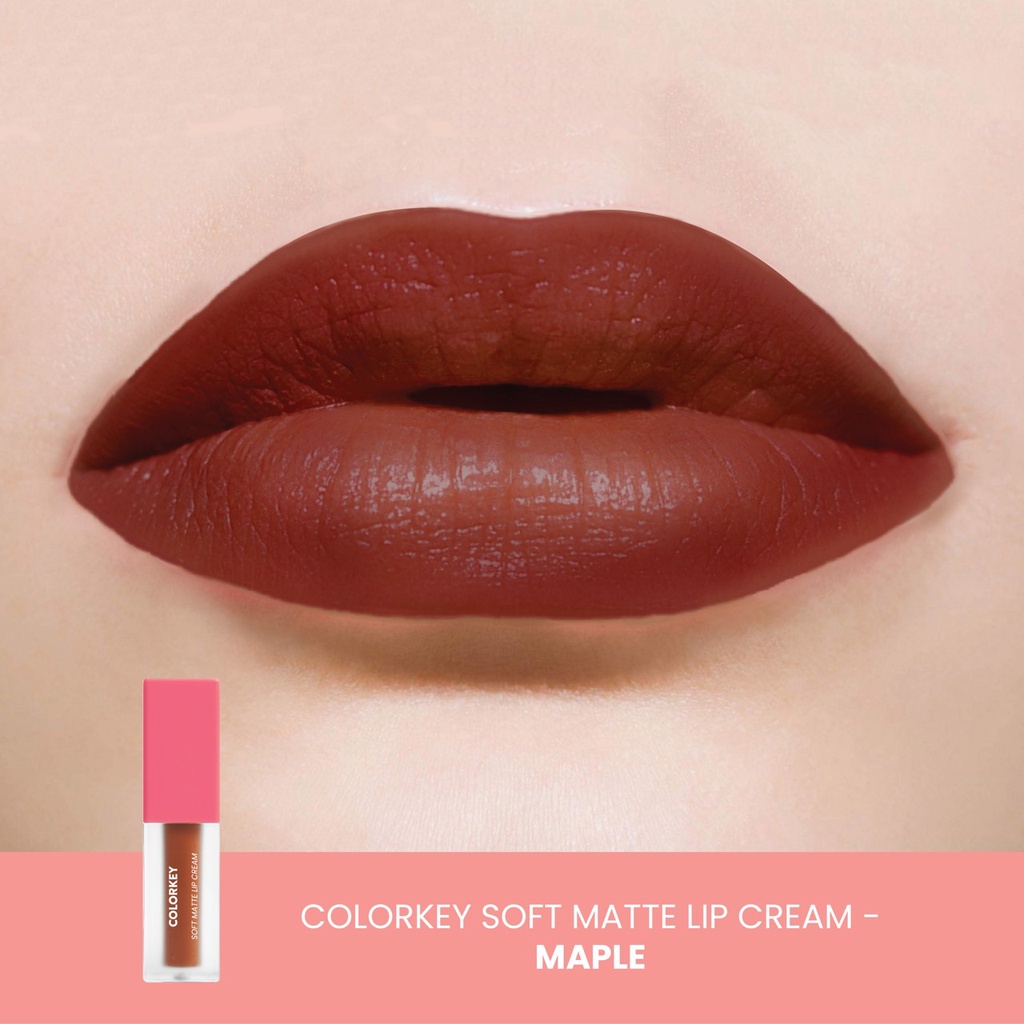 BPOM HOT NEW! COLORKEY Soft Matte Lip Cream Lembut Long Lasting Makeup Tahan Lama Original