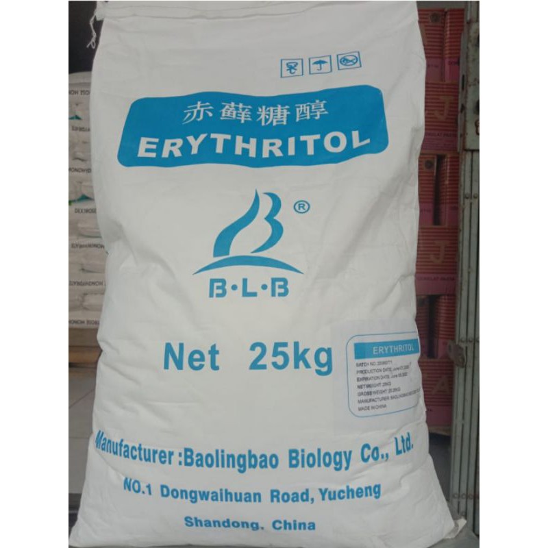 

Erythritol Sweetener Gula Rendah Kalori Halal Certified 1 Sak 25 Kg