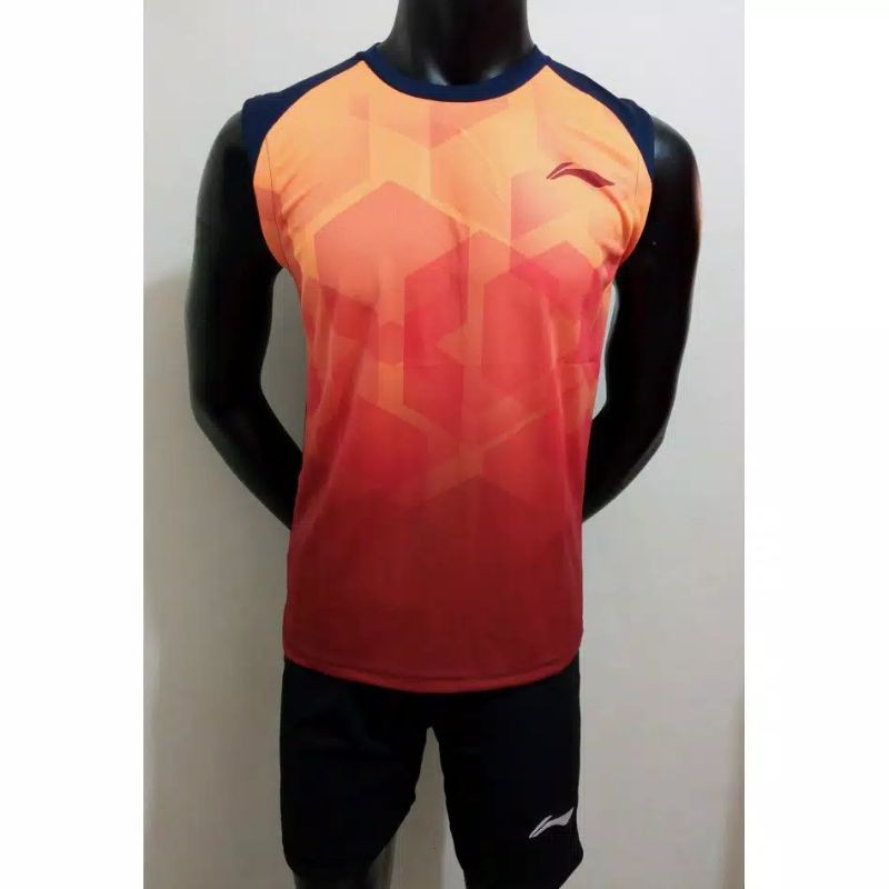 BAJU SETELAN SINGLET BADMINTON/BADMINTON L148P