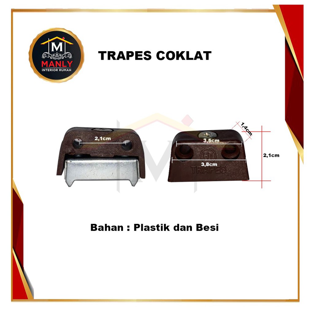 Traves Siku Ambalan Plastik Kayu Rak Lemari / Trapes Traves PUTIH / COKLAT Plastik MURAH Klem Lemari