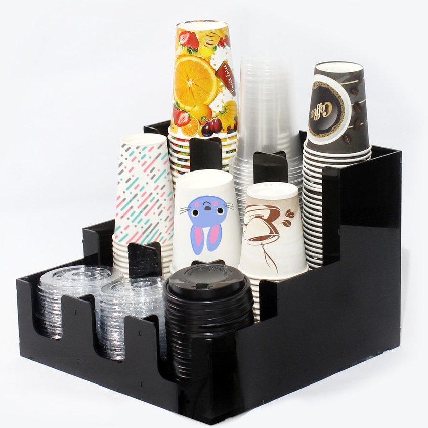 Paper Cup Acrylic Organizer  Isi 9 Slot