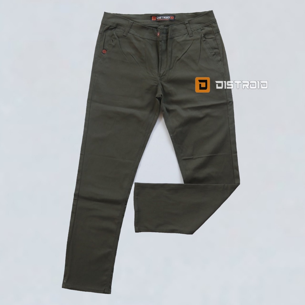 Celana Chino Panjang Pria Cino Pants Distro Premium Army Size 28-38