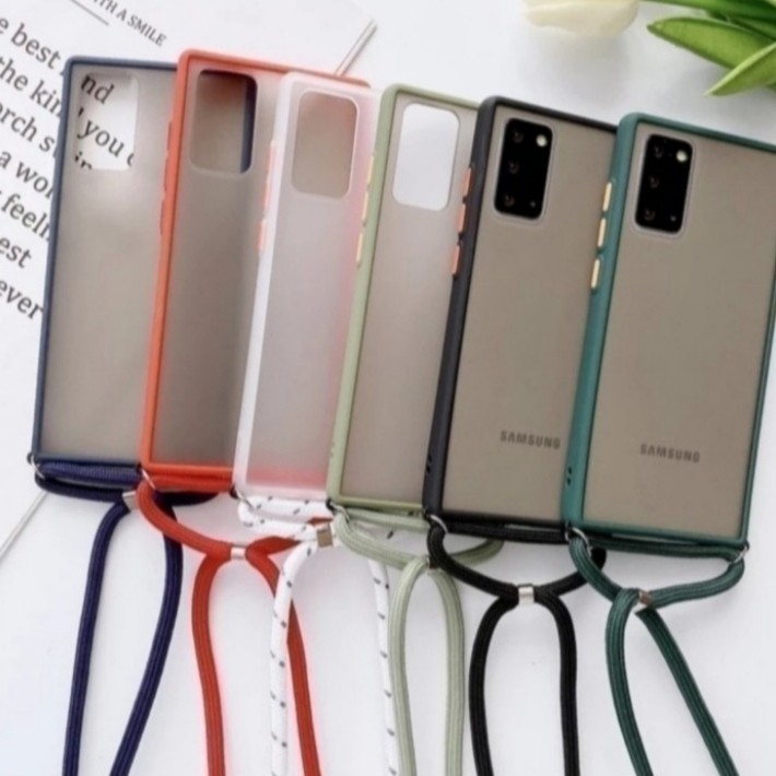 Samsung A21 / A31 / A51 / A71 / A11 / A01 Soft Case Tali Gantung Hp Selempang Lanyard Aero