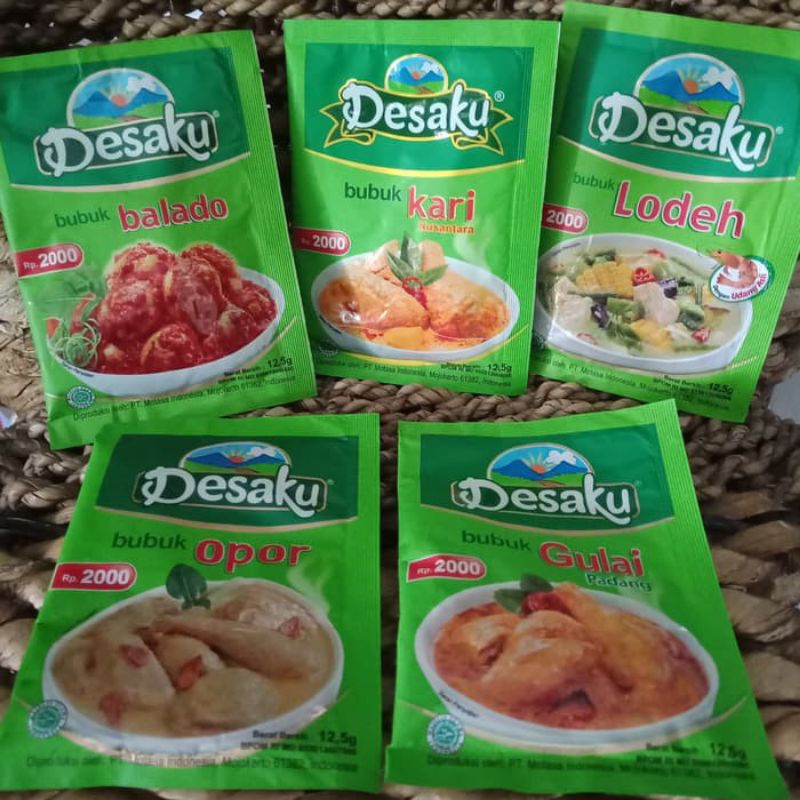 

Desaku Bumbu Bubuk Instan / Bumbu Masak Desaku / Bumbu bubuk