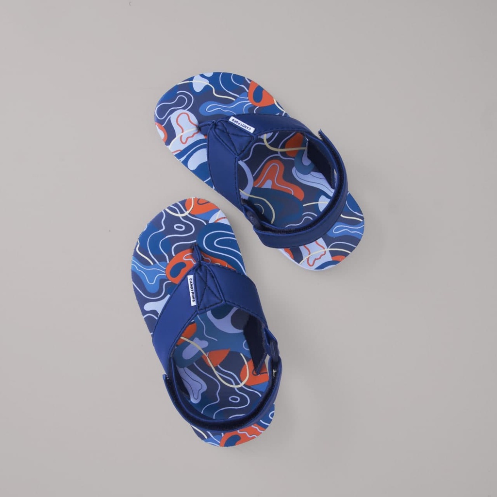 CANDYPOPS Sandal Jepit Anak Aalto Navy Pink Black Usia Balita 1 - 5 Tahun