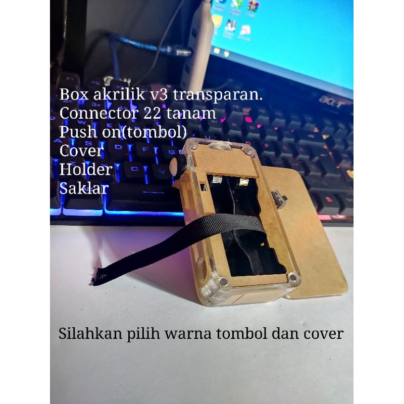 box akrilik v3 paket transparan