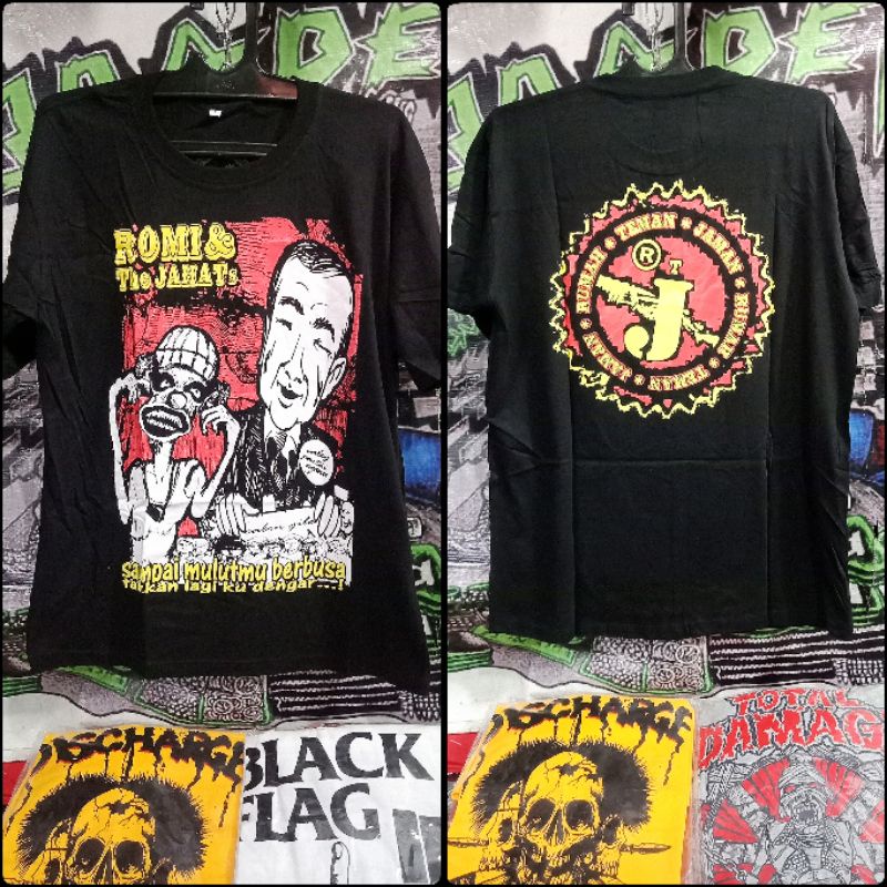 KAOS PUNK ROMI&THEJAHAT,BAJU PUNK,KAOS BAND PUNK