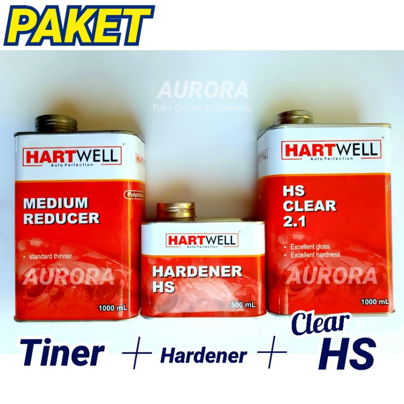 PAKET Clear Hartwell HS + Tiner PU Medium Reducer 1Liter