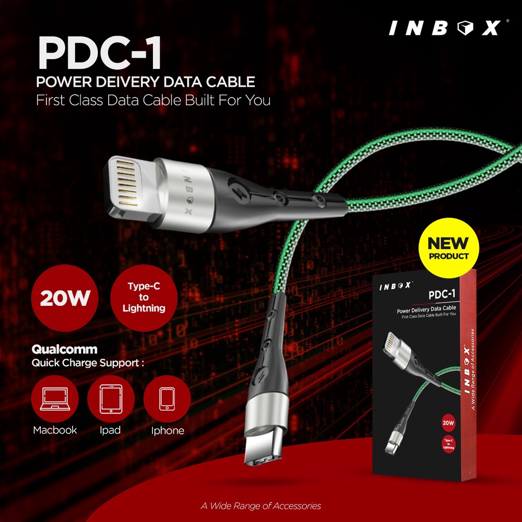 INBOX Kabel Data Fast Charging PDC-1 Data Cable PDC1 / PDC 1