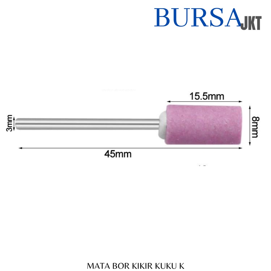 MATA BOR KIKIR KUKU ELEKTRIK MANICURE NAIL ART CUTTER POLISHING BUFFER FILES DRILL BIT ACCESSORIES K