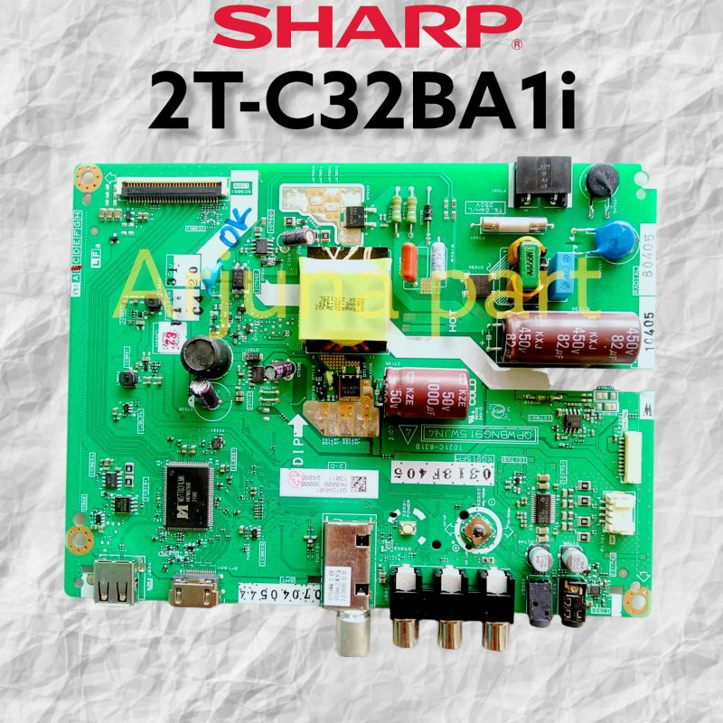 Mainboard TV 2T-C32BA1i / MB TV Sharp 2T-C32BA1i / MB Sharp 2T-C32BA1i / MB 2T-C32BA1i / 2T-C32BA1i / motherboard / modul / mesin tv / MB TV Sharp 2T-C32BA1i
