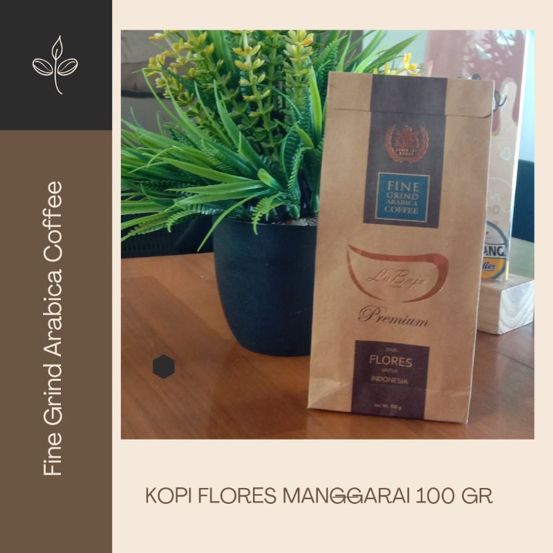 

Kopi La Bajo Fine Grind Arabica Coffee 100 gr Flores Labuan Bajo