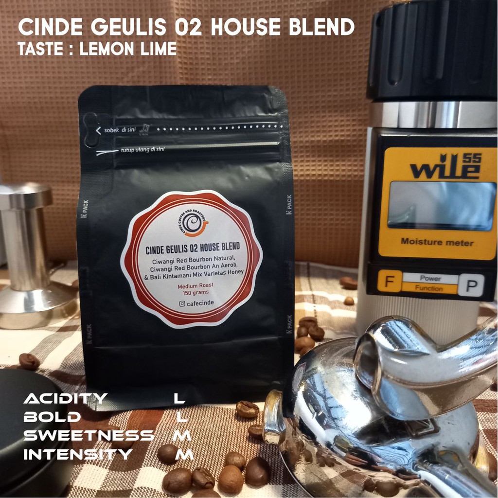 

COFFEE HOUSE BLEND ARABICA CINDE GEULIS 02 150 GR