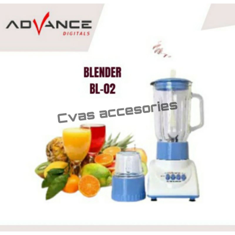 TERMURAH !!! Blender Kaca ADVANCE 2in1 Foodgrade Multifungsi Kapasitas 1.5 Liter BL-02 SNI