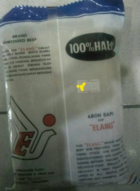 Abon Sapi Cap Elang Biru 250 gram