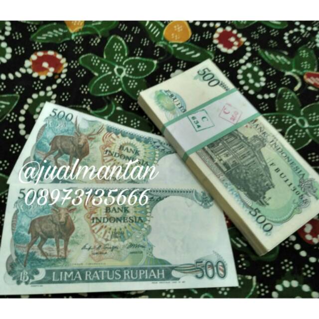 Uang Kuno 500 rupiah 1988 Kijang
