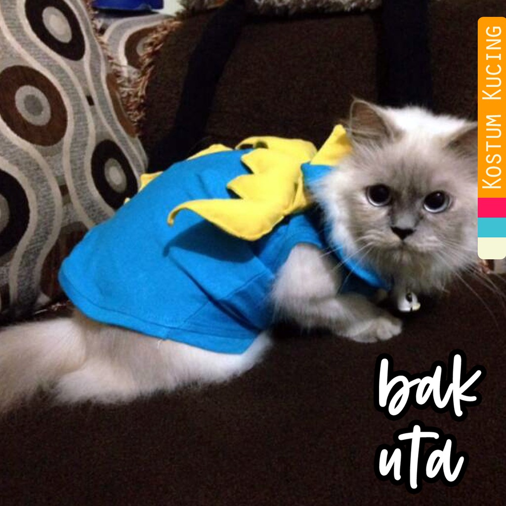 Kostum naga biru blue dragon untuk kucing &amp; anjing /Jual Baju Kucing Terlengkap &amp; Terbaik size S-XL