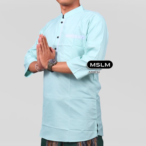 BAJU MUSLIM KOKO KURTA PRIA TERLARIS/KOKO TANGAN PENDEK BAHAN ADEM
