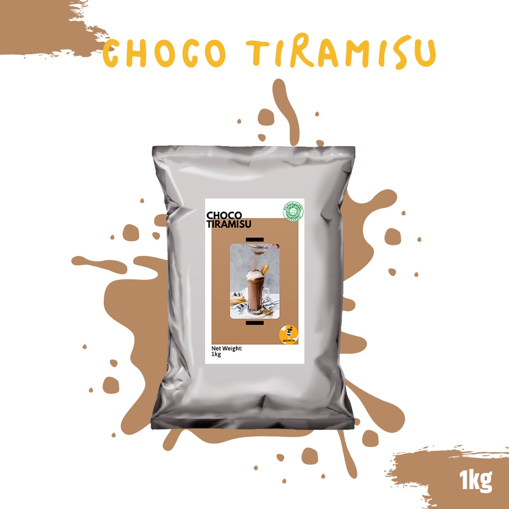 BUBUK MINUMAN RASA CHOCO TIRAMISU 1KG / SERBUK MINUMAN ANEKA RASA / BUBUK MINUMAN KEKINIAN / MINUMAN INSTAN / BOBA DRINKS