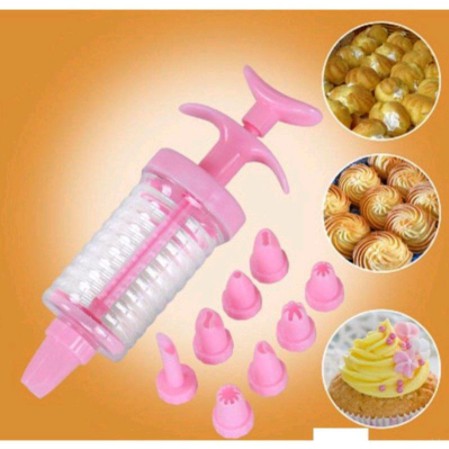 Semprotan Cetakan Kue dengan 8 motif