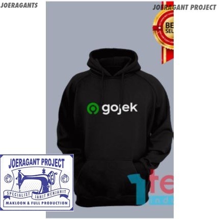 Jaket Hoodie Sweater Distro Gojek polos custom indonesia pria wanita ojol ojek online COD grab murah
