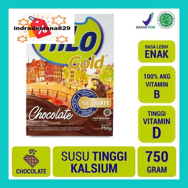 

S504Dpsum Hilo Gold Chocolate 750Gr- Susu Tinggi Kalsium Mkld50