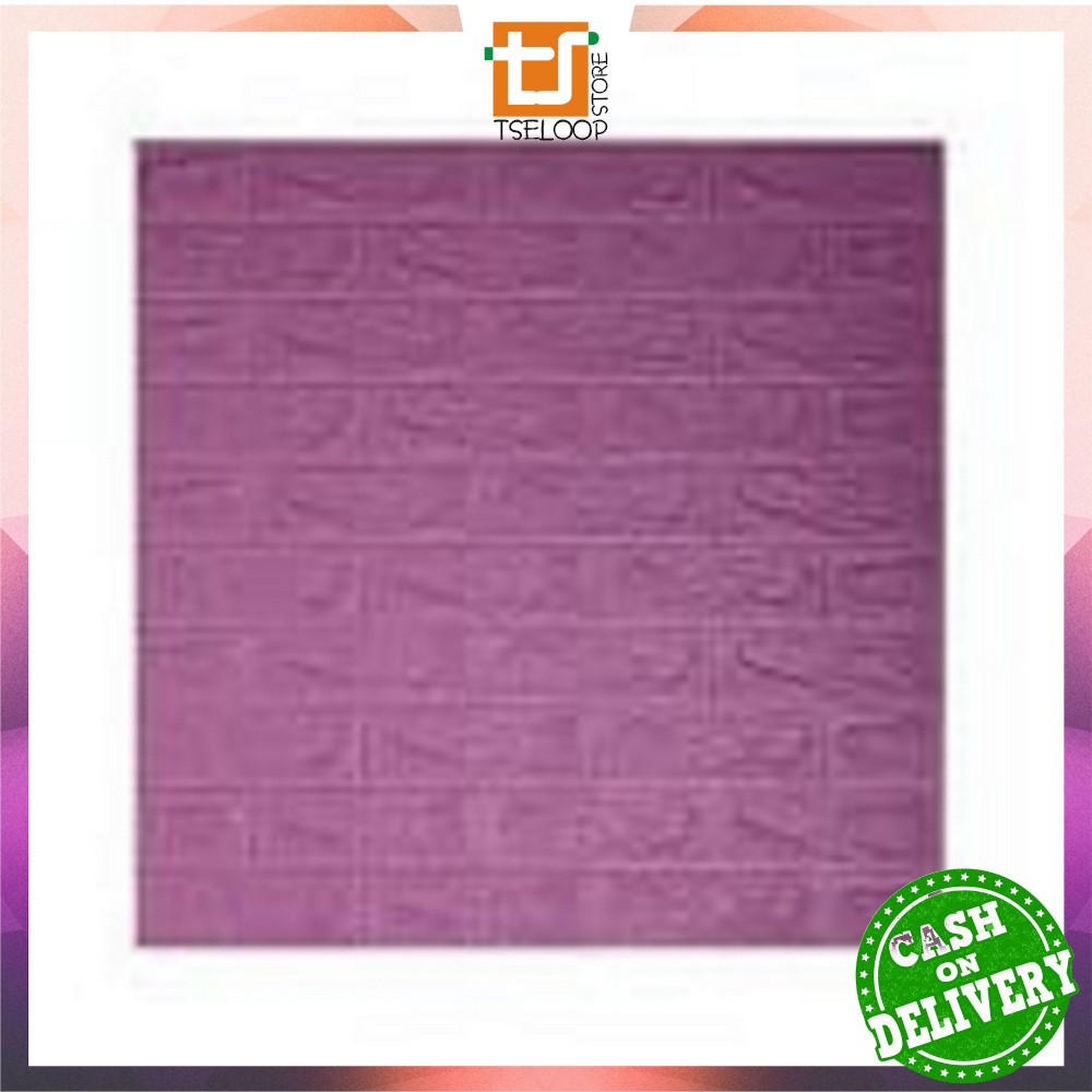 OFM-C206 Wallpaper Dinding Foam 3D Kecil Motif Batu Bata / Walpaper Stiker Dinding Dekorasi Kamar-Batu Bata UNGUTUA