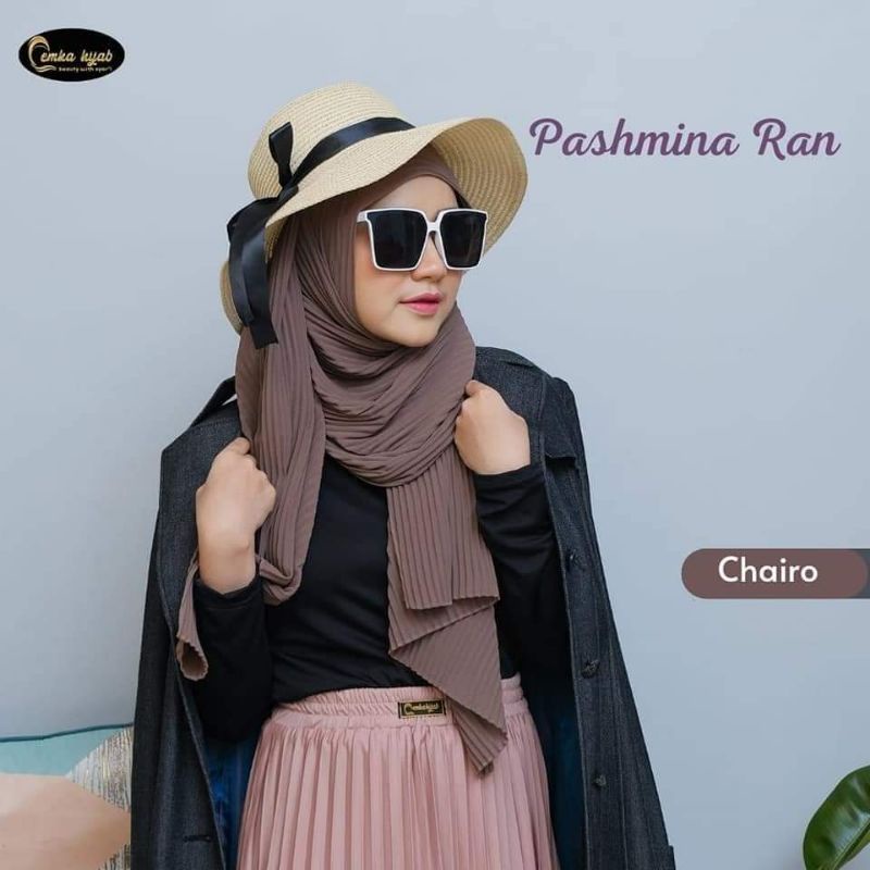 Emka Hijab Pashmina Ran Pashmina Plisket Original by Emka Hijab
