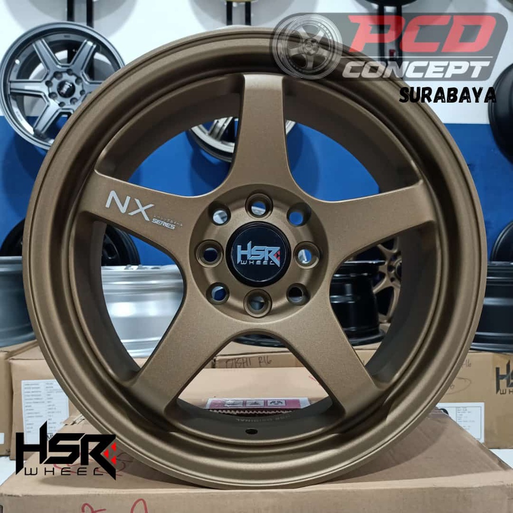 VELG RACING MURAH JAZZ R16 HSR KAILOLO R16 LEBAR 7 INCI ET42 BRONZE