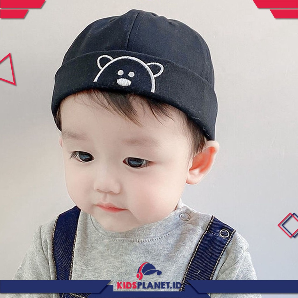 TOPI BAYI MODEL PECI BUNTUNG FASHION HAT BAYI MOTIF BEAR UNISEX MIKI HAT BEAR
