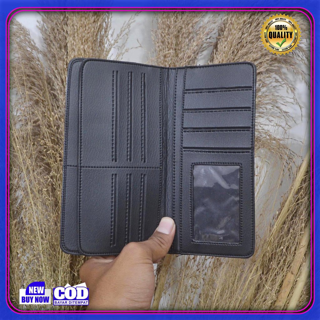 Dompet Grosir Panjang Original Simple Elegan Keren Bahan sintetik PVC Premium