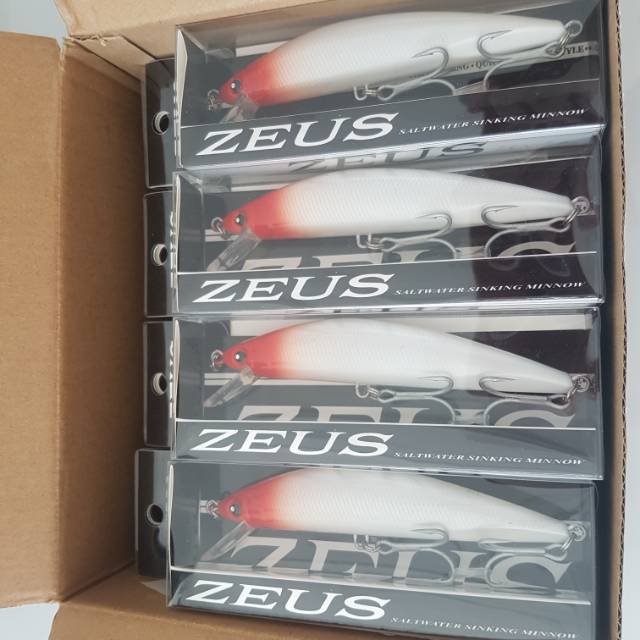 Minnow Lure Zeus Red Head 38gr Umpan Pancing