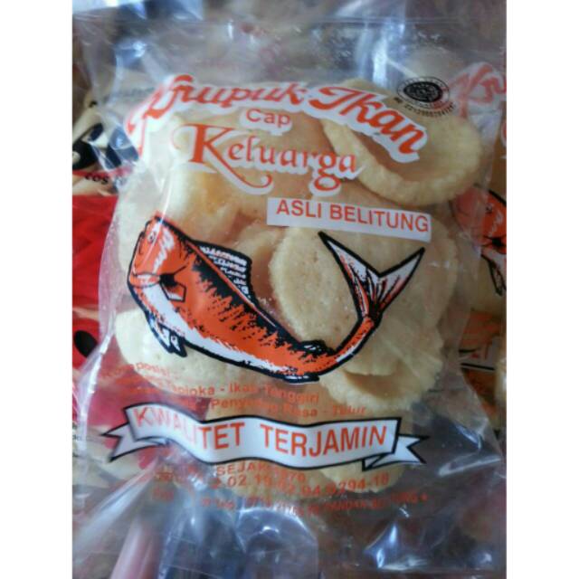 

Kerupuk Ikan cap Keluarga Ukuran sedang Belitung