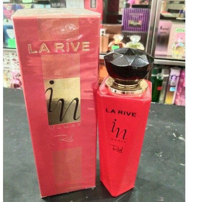 la Rive in red woman 100ml edp +free paper bag