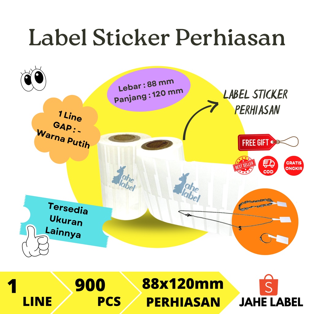 

LABEL PERHIASAN YUPO 88X120 MM
