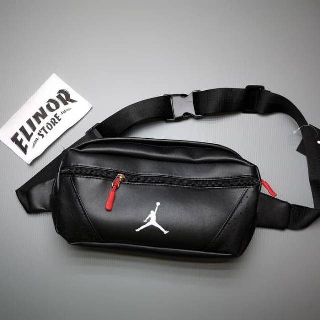 air jordan waist bag black