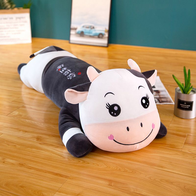 Boneka Sapi Happy Cow 45cm 100cm Guling Sapi 100cm Boneka Sapi 100cm  Boneka Cow Boneka Impor New Ha
