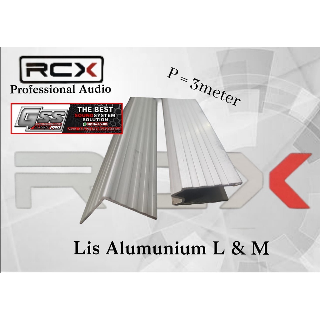 Lis L Alumunium Box Hardcase Siku Harkes (1 batang 3 meter)