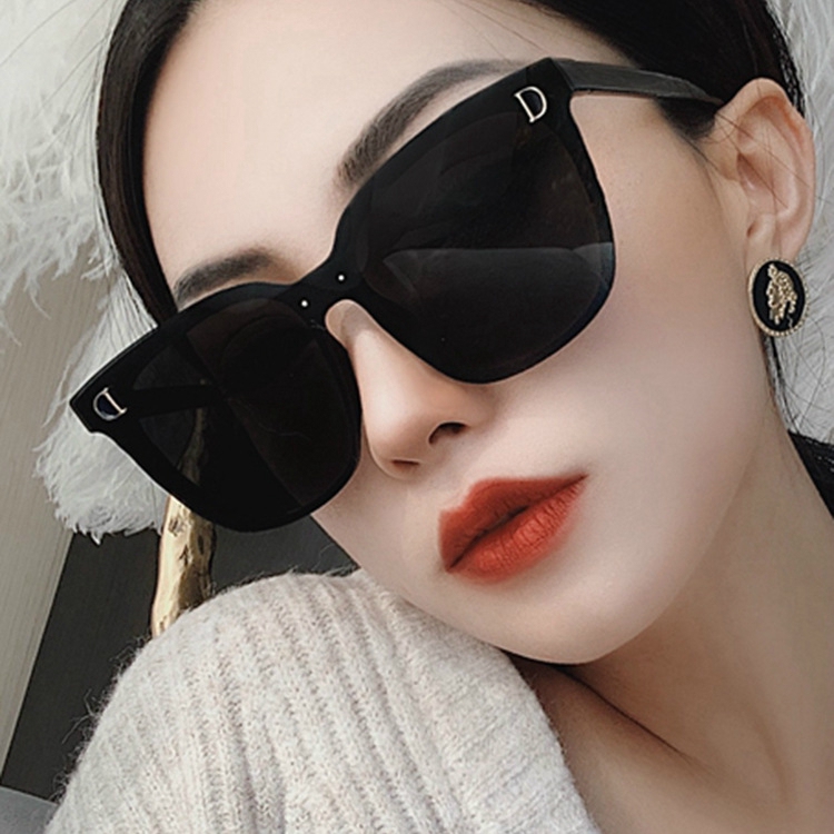 Korean style personality D-shaped fashion men's and women's trendy sunglasses