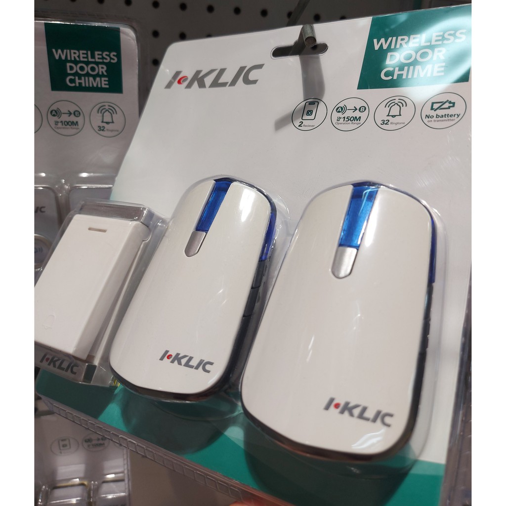 BEL PINTU 2 RECEIVER  / DOORBELL KINETIC 581-2 / WIRELESS BEL PINTU