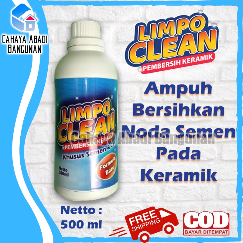 Limpo Clean Semen + Sikat Keramik Lantai 3M