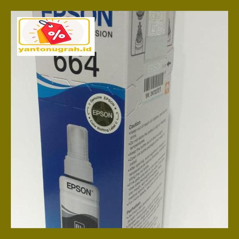 

Pt740Dpp Tinta Epson L100 L210 Original Segel Dus Botol Black / Hitam Ink 6641 Pt0P8D6M