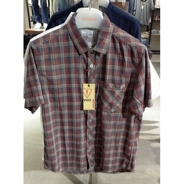 Kemeja Pria/ kemeja Pria lengan pendek/ kemeja Pria Watchout/ Pakaian Pria/ Pakaian Pria Watchout