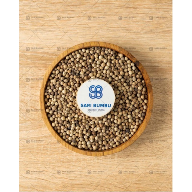 

Lada putih Utuh / White Pepper Seed 250gr Export Quality