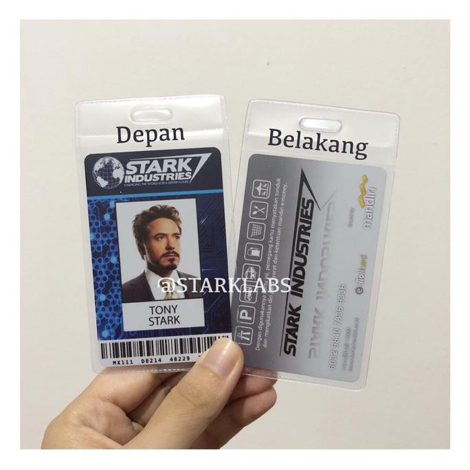 ID Card Tony Stark Mandiri eMoney Stark Industries Custom Iron Man Kode 1072