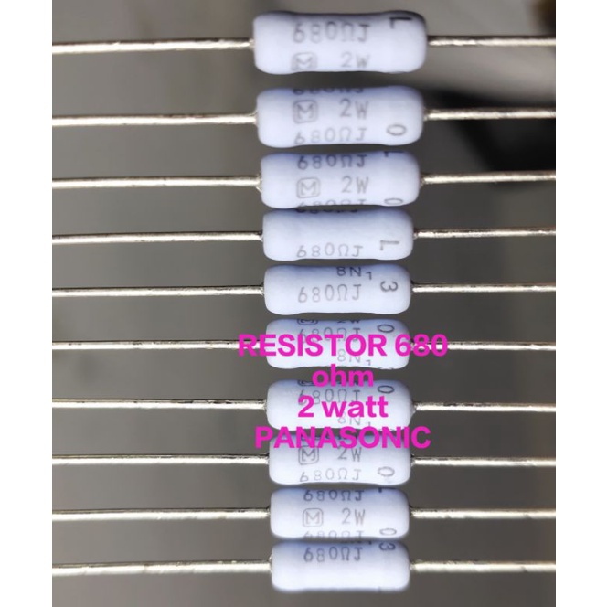 RESISTOR 680 ohm 2 watt PANASONIC