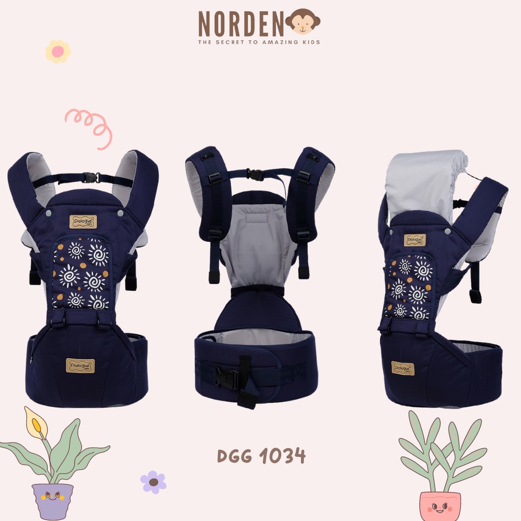 Dialogue Gendongan Hipseat Airflow Bayi 7in1 Sunny Series DGG 1034