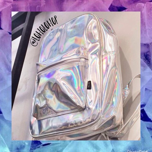 Tas ransel holo hologram tumblr stuff bag import premium luxury murah original bagus perempuan kids